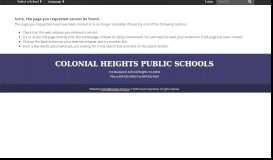
							         PowerSchool Parent Portal - Colonial Heights Public Schools								  
							    