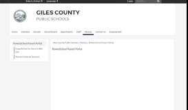
							         PowerSchool Parent Portal - Giles County Public Schools								  
							    