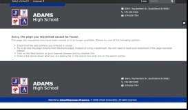 
							         PowerSchool Parent Portal Information - Adams High School								  
							    
