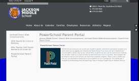
							         PowerSchool Parent Portal - Jackson Middle School								  
							    