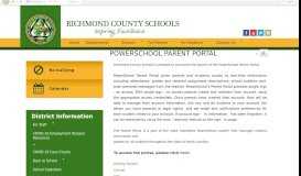 
							         POWERSCHOOL PARENT PORTAL • Page - Richmond County Schools								  
							    