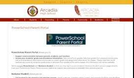 
							         PowerSchool Parent Portal – PowerSchool/Naviance – Arcadia High ...								  
							    