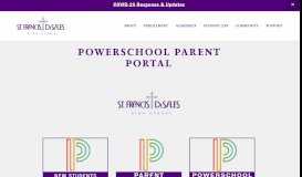 
							         Powerschool Parent Portal — St. Francis DeSales High School								  
							    