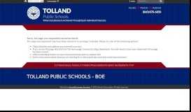 
							         PowerSchool Parent Portal - Tolland Public Schools								  
							    