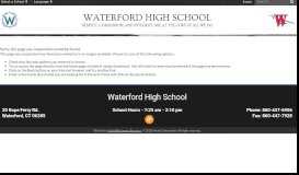 
							         Powerschool Parent Portal - Waterford High School								  
							    