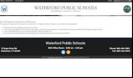
							         Powerschool Parent Portal - Waterford Public Schools								  
							    