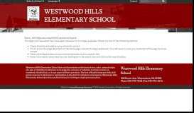 
							         PowerSchool Parent Portal - Westwood Hills Elementary School								  
							    