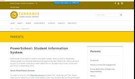 
							         PowerSchool | Parents - Torrance - Torrance Unified School District								  
							    