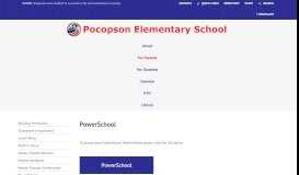 
							         PowerSchool - Pocopson Elementary School								  
							    
