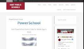 
							         PowerSchool Portal - Hart Public Schools								  
							    