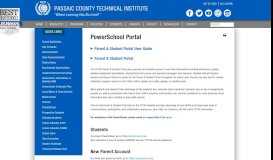 
							         PowerSchool Portal - Passaic County Technical Institute								  
							    