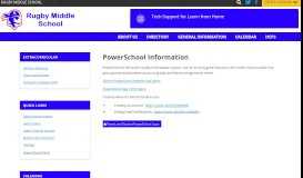 
							         PowerSchool Portal – Rugby Middle School								  
							    
