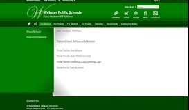 
							         PowerSchool / Power School Resources - Webster Public Schools								  
							    