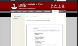 
							         PowerSchool / PowerSchool - Campbell County School District								  
							    