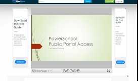 
							         PowerSchool Public Portal Access Go-Forward Planning. - ppt download								  
							    