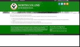 
							         PowerSchool Public Portal - North Collins Jr/Sr High School								  
							    