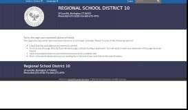 
							         PowerSchool - Regional School District 10								  
							    