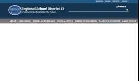 
							         PowerSchool - Regional School District #12								  
							    