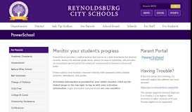 
							         PowerSchool - Reynoldsburg City Schools								  
							    
