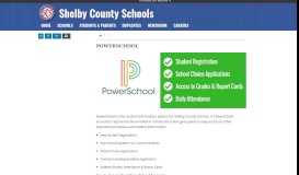 
							         PowerSchool - Shelby County Schools								  
							    