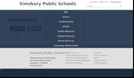 
							         PowerSchool - Simsbury Public Schools								  
							    