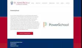 
							         PowerSchool - St. Anne-Pacelli Catholic School								  
							    