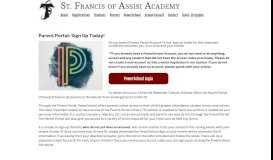 
							         PowerSchool - St. Francis of Assisi Academy								  
							    