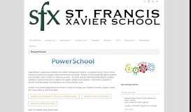 
							         PowerSchool - St. Francis Xavier School								  
							    