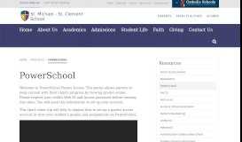 
							         PowerSchool | St. Michael - St. Clement School								  
							    