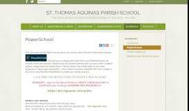 
							         PowerSchool | St. Thomas Aquinas Parish School | East Lansing, MI								  
							    