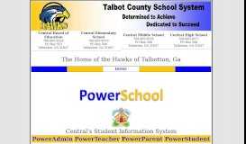 
							         PowerSchool - Talbot County School System								  
							    
