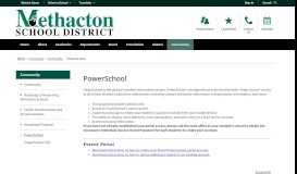 
							         PowerSchool / Welcome to PowerSchool - Methacton School District								  
							    