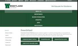 
							         PowerSchool - Westlake City School District - Westlake City Schools								  
							    