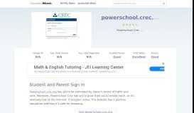 
							         Powerschool.crec.org website. Student and Parent Sign In.								  
							    