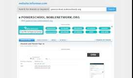 
							         powerschool.noblenetwork.org at WI. Student and Parent Sign In								  
							    