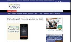 
							         PowerSchool–There's an App for that! | Good Morning Wilton								  
							    