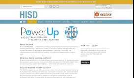 
							         PowerUp / HUB - Houston ISD								  
							    