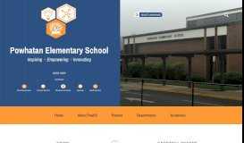 
							         Powhatan Elementary School: Home Page								  
							    
