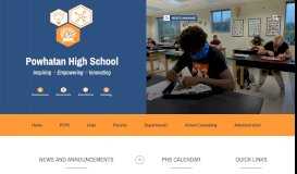 
							         Powhatan High School: Home Page								  
							    