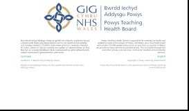 
							         Powys Teaching Health Board								  
							    