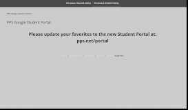 
							         PPS Google Student Portal - Google Sites								  
							    