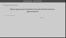 
							         PPS Google Teacher Portal - Google Sites								  
							    
