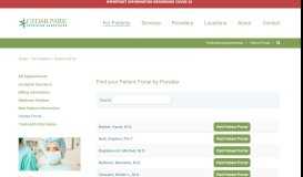 
							         PPS - Patient Portal with doc listing - Cedar Park Physicians Associates								  
							    