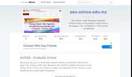 
							         Pps.unisza.edu.my website. UniSZA - Graduate School.								  
							    