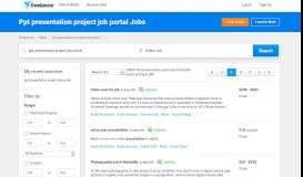 
							         Ppt presentation project job portal Jobs, Employment | Freelancer								  
							    