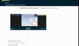 
							         PPT - Shoulder arthroscopy PowerPoint Presentation - ID:4270378								  
							    