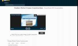 
							         PPT - Timber Portal Frame Construction PowerPoint Presentation - ID ...								  
							    