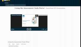 
							         PPT - Using the Assessment Tools Portal PowerPoint Presentation - ID ...								  
							    