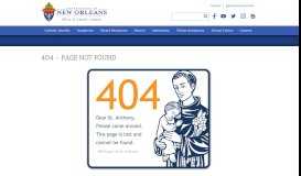 
							         PR1 Portal Opens - Archdiocese of New Orleans Office of Catholic ...								  
							    