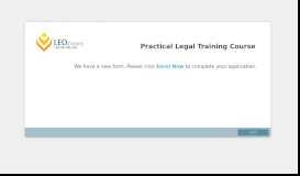 
							         Practical Legal Training Course - Site Under Construction								  
							    